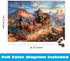 1000 Buffalo Games Blend COTA Wild Wild West Piece Jigsaw Puzzle, Western Action Art Puzzle for Adults in Premium Gift