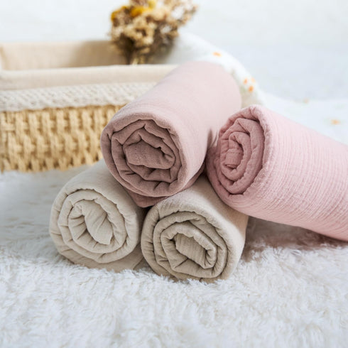 Meracorallo Muslin Swaddle Blanket - 100% Organic Cotton Soft and Breathable Receiving Blanket for Boys Girls