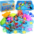 GAIETYDIY Mermaid Sensory Bin for Girl, Magic Sand Art Kit with LED