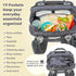 Backpack, Pack RUVALINO Diaper Bag Multifunction Travel Maternity Baby Changing Bags, Large Capacity, Waterproof, Dark