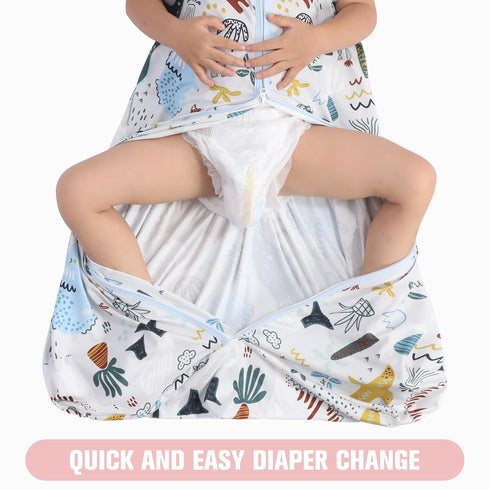 6-12 3 Pack 100% 2-Way 0.3 GUNTAIL Baby Sleep Sack Months Baby Wearable Blanket Rayon Cotton Zipper Toddler Sleeping