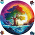 Reouinty Puzzles for Adults 500 Piece, Life Tree Rainbow Waterfall Jigsaw Puzzles,