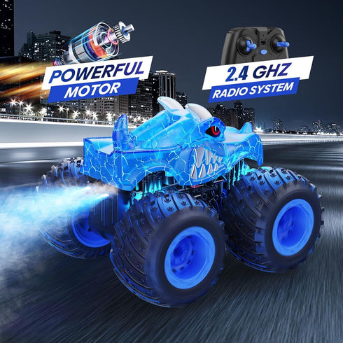 2.4GHz 3 4 5 6 7 8 BAODLON Remote Control Monster Car, RC Monster Trucks Toys for Years Old Boys Kids, All Terrain RC