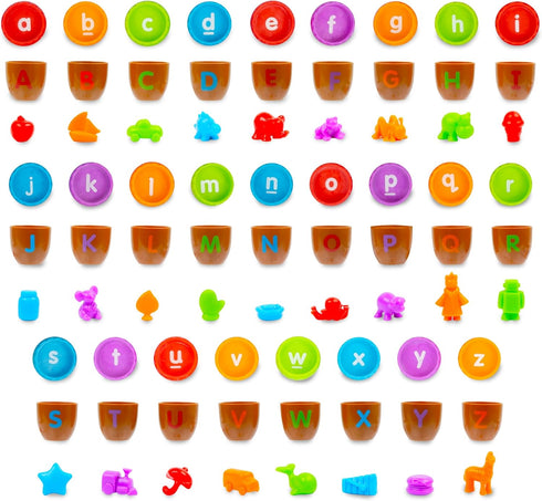 Set Learning Resources Alphabet Acorns Activity - ABC Puzzle, Preschool Learning Activities, Speech Therapy Materials