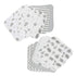Spasilk Washcloth Wipes Set, Soft Terry Washcloth Set for Newborn Boys and Girls, Pack of 10, Gray Celestial