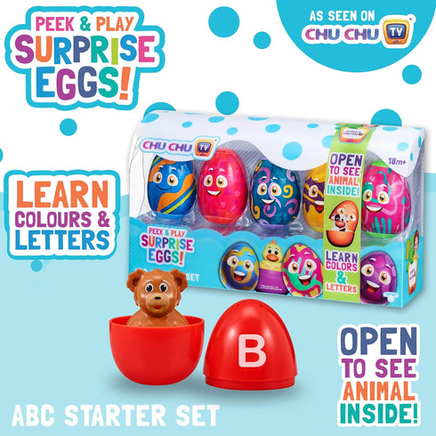 Peek & Play Surprise Eggs Set by Chuchu TV: ABC Starter