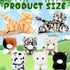 Libima 8 Pcs Cat Stuffed Animals Bulk - 8 Inch Plush Kittens, Party Favors, Birthday Gifts