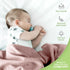 100% 47 47 Inch Cozy Organic Cotton Muslin Baby Blanket - x Breathable Muslin Baby Girl Blanket, Hypoallergenic