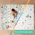 77" 58" Nuby Reversible Baby Floor Mat - Foldable and Lightweight Foam Infant Play Mat - x - Easy Storage and Travel
