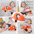 24" 4.2 Lb WeBingo Weighted Stuffed Animals, Weighted Fox Plush Toy Soft Pillow Cute Giant Plushie Gifts for Kids