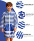Kids' Hooded Towel Poncho with Zipper - Stylish Beach Cover-Up for Boys & Girls
