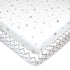 American Baby Company 2 Pack 100% Natural Cotton Fitted Mini Crib Sheets - 38" x 24", Gray Stars/Zigzag