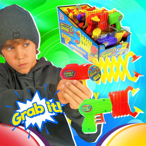 (2 12 Inch 5614-2p JA-RU Robot Arm Claw Grabber Gun Toy Assorted) Long Reach. Reacher Grabber Pickup Tool Kids Toys.