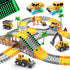 264 PCS Construction Race Tracks for Kids Toys, Glow in The Dark Magic Toy Set with 2 Light Up Cars