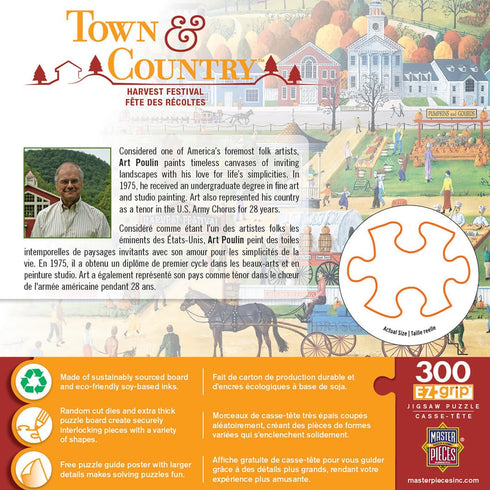 MasterPieces 300 Piece EZ Grip Jigsaw Puzzle - Harvest Festival - 18"x24"