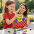 26 3-5+, Travel Magnetic Tiles for Kids, PCs Mini Magnetic Building Blocks with Festive Iron Storage Box, STEM Travel