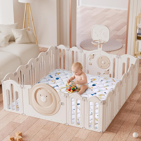 47" 47", Premium Foam Baby Play Mat X Thicken One-Piece Crawling Mat, Non-Slip Cushioned Baby Playmats for Infants
