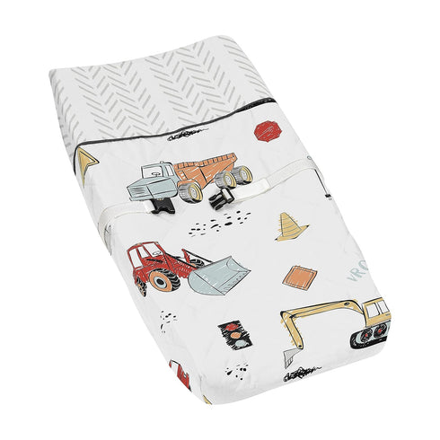 Sweet Jojo Designs Construction Truck Boy Baby Nursery Changing Pad Cover -