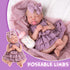 Aori Lifelike Reborn Baby Girl Dolls - Realistic 20-Inch Newborn Doll with Poseable Limbs and Feeding Kit
