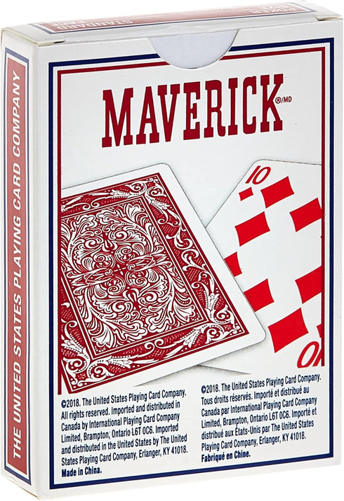 Maverick Standard Index Playing Cards, 1 CT (Colors Vary)