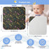 Pigsaly 30 30 Watercolor Wild Flowers Hooded Baby Towel Meadow Herbs Leaves Baby Bath Towel Unisex Soft Organic Cotton