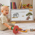 Sweet Jojo Designs Jungle Animals Small Fabric Toy Bin Storage Box Chest Baby Nursery Kids Room Dark Hunter Green