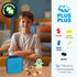100 Set, PLUS PLUS Travel Case - Piece Glow Mix, Mini Interlocking Building Blocks Stem Toys - Airplane Travel