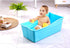 G Ganen 30Inch Plastic Foldable Bathtub for Shower Portable Ice Bath Tub Blue