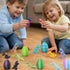 TAHAVICE 24 Pack 3D Set Printed Dragons Eggs with Dragon Inside, Articulated Desk Decor Display with Mini Animal
