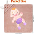 BEFACL 6pack 32x32 Hooded Baby Towels, Premium Ultra Soft Absorbent Coral Fleece Baby Bath Towel for Newborns