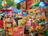 MasterPieces 750 Piece Jigsaw Puzzle for Adults, Town Square Booths, 18"x24"