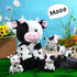 Sumind 5 Pcs Cow Plush Animals Set, Mommy Cow Stuffed Animal with 4 Baby Cute Cows for Boys Girls