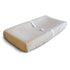 mushie Extra Soft Muslin Changing Pad Cover Fitted (Natural Stripe)