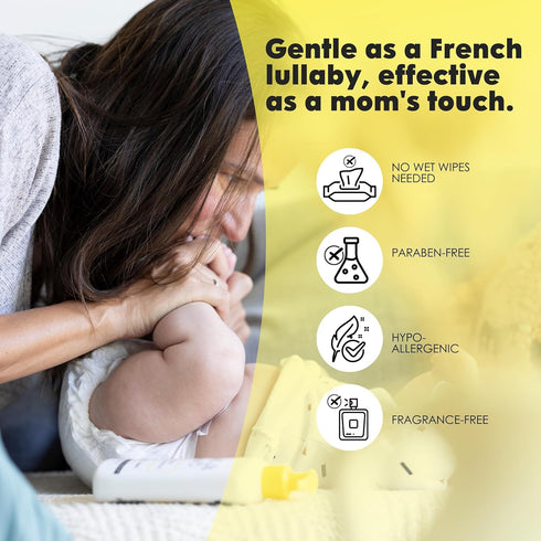 (8 oz) La Petite Creme French Premium Liniment Baby Lotion - Diaper Cream Alternative to Wet Wipes - Gentle Moisturizer