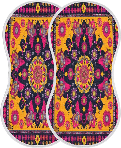 YEGAME Set 1 11 22 Inch Muslin Baby Burp Cloths of - Mandala Super Absorbent Cotton Burping Rags Soft Baby Washcloths
