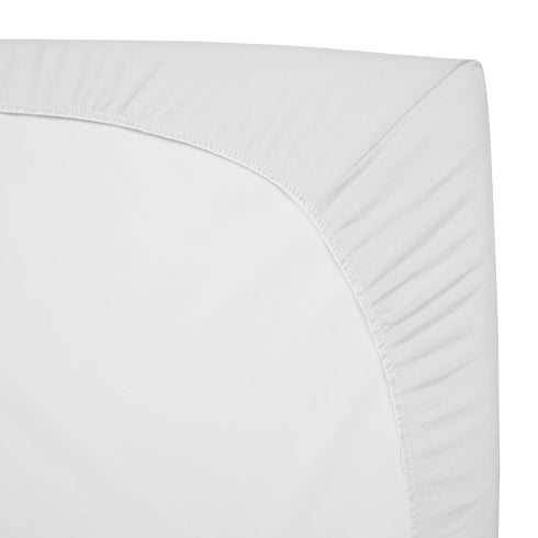 American Baby Company 2 Pack 100% Natural Cotton Fitted Pack and Play Sheets 39" x 27", White, Soft & Breathable