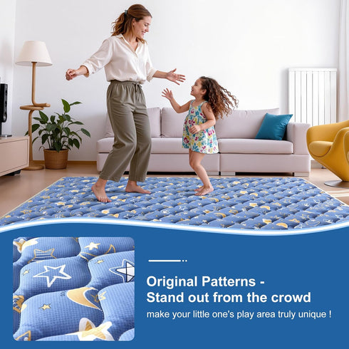 79" 71", Tummy Premium Foam Baby Play Mat X Extra Large Activity Playmats for Babies,Toddlers, Infants, Soft Thicker