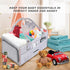 LXWIEKCO Large Baby Diaper Caddy Organizer - Nursery Storage Basket Tote Bag, Portable Diaper Storage Bin for Changing