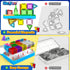 60PCS Soyee Mini Travel Magnetic Tiles with Metal Tin Case Toddler Kids Toys Travel Essentials, Toddler Travel Toys