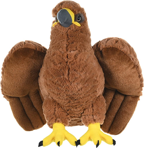 12 inches, Wild Republic Golden Eagle, Cuddlekins, Stuffed Animal, Gift for Kids, Plush Toy, Fill is Spun Recycled