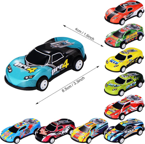 20 Pack 3.4 Inch Metal Pull Back Toy Cars for Boys Girls Toddlers 3-7 Years Old, Party Favors, Goodie Bag Stuffers