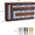 Set, 3 Closure,9 ELONGDI Foldable Wooden Cribbage Board Game Portable Travel Track Cribbage Board with Magnetic Metal