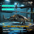 8-12, 26 (2 DEERC Apache RC Helicopter for Kids Remote Control Helicopter for Adults, Helicopters Toy with Mins Flight