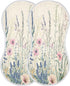 Set 1, Vintage Wildflower Muslin Baby Burp Cloths of Super Soft & Absorbent Burping Rags, Cotton Burp Clothes Shower
