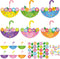 PAIVSUN 24Pcs Spring Crafts Kits Make You Own Umbrella Paper Ornament DIY Arts