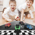 Diecast Toy Trucks 4 Pack, Pull Back Toy Cars with Openable Doors for Boys and Toddlers (Colorful)
