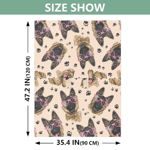 Mazeann Funny German Shepherd Dog Car Seat Cover Baby Breathable Soft Infant Carseat Covers Canopies Babies Carrier