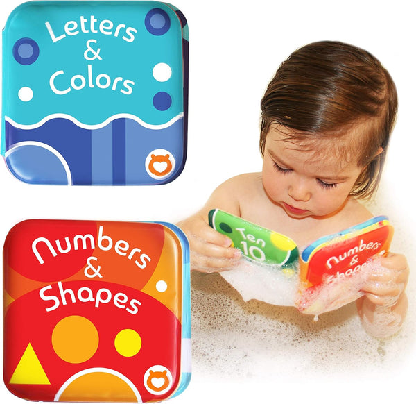 Floating Baby Bath Books - Bath Books for Babies, Infants - Waterproof,