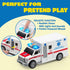 3 4 5 6 7 Set, Playset, 3-9 JOYIN Toddler Truck Toys for Year Old Boys - Police Car Toy Emergency Vehicle Friction