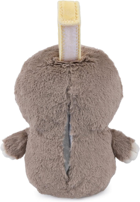 GUND Baby Lil’ Luvs On The Go Sloth Soother, Plush Sound Toy for Babies, Brown/Cream, 6”